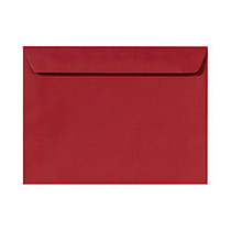 LUX Envelopes, Booklet, 9 inch; x 12 inch;, Ruby Red, Pack Of 500