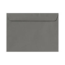 LUX Envelopes, Booklet, 9 inch; x 12 inch;, Smoke Gray, Pack Of 1,000