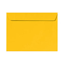 LUX Envelopes, Booklet, 9 inch; x 12 inch;, Sunflower Yellow, Pack Of 1,000