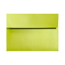 LUX Invitation Envelopes, A2, 4 3/8 inch; x 5 3/4 inch;, Glowing Green, Pack Of 50