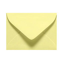 LUX Mini Envelopes, #17, 2 11/16 inch; x 3 11/16 inch;, Lemonade Yellow, Pack Of 1,000