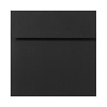 LUX Square Envelopes, 6 1/2 inch; x 6 1/2 inch;, Midnight Black, Pack Of 250
