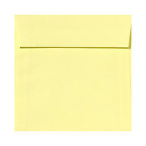 LUX Square Envelopes, 7 1/2 inch; x 7 1/2 inch;, Lemonade Yellow, Pack Of 1,000