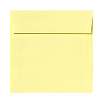 LUX Square Envelopes, 7 1/2 inch; x 7 1/2 inch;, Lemonade Yellow, Pack Of 50