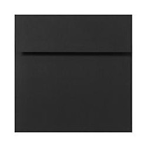 LUX Square Envelopes, 7 inch; x 7 inch;, Midnight Black, Pack Of 1,000