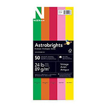 Neenah Astrobrights; Bright Color Envelopes, #10, 4 1/8 inch; x 9 1/2 inch;, Assortment #1, Pack Of 50