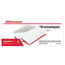 Office Wagon; Brand All-Purpose Envelopes, #10, 4 1/8 inch; x 9 1/2 inch;, White, Box Of 100