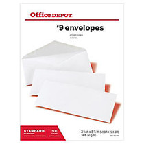 Office Wagon; Brand All-Purpose Envelopes, #9, 3 7/8 inch; x 8 7/8 inch;, White, Box Of 500