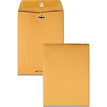 Quality Park Clasp Envelope - Clasp - #75 - 7.50 inch; Width x 10.50 inch; Length - 28 lb - Gummed - Kraft - 100 / Box - Kraft