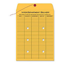Quality Park Inter-Department Envelopes, 10 inch; x 15 inch;, 20% Recycled, Brown, Pack Of 100