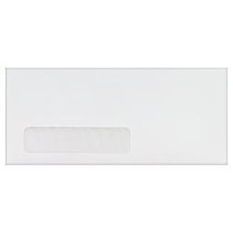 Quality Park; Redi-Strip&trade; Business Envelopes, #10, 4 1/8 inch; x 9 1/2 inch;, Window, White, Box Of 100