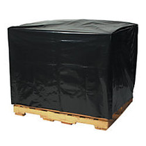 Office Wagon Brand 3 Mil Black Pallet Covers 48 inch; x 40 inch; x 48 inch;, Box of 50