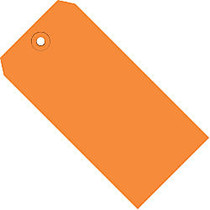 Office Wagon; Brand Color Shipping Tags, #7, 5 3/4 inch; x 2 7/8 inch;, Orange, Box Of 1,000