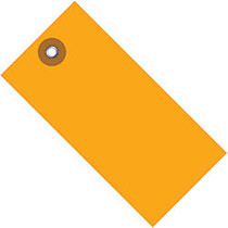 Office Wagon; Brand Tyvek; Shipping Tags, 2 3/4 inch; x 1 3/8 inch;, Orange, Case Of 100