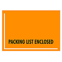 Office Wagon; Brand  inch;Packing List Enclosed inch; Envelopes, Full Face , 4 1/2 inch; x 6 inch;, Fluorescent Orange, Pack Of 1,000