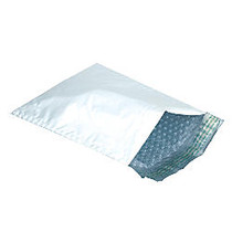 Office Wagon; Brand Bubble Lined Poly Mailers, 8 1/2 inch; x 12 inch;, White, Box Of 25