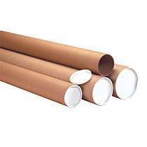 Office Wagon; Brand Heavy-Duty Kraft Mailing Tubes, 3 inch; x 24 inch;, 80% Recycled, Kraft, Pack Of 24