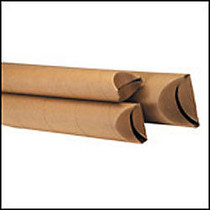 Office Wagon; Brand Kraft Crimped-End Mailing Tubes, 4 inch; x 30 inch;, Pack Of 15
