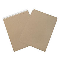 Office Wagon; Brand Self-Seal Kraft Flat Mailers, 17 inch; x 21 inch;, Box Of 100