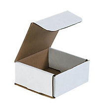 Office Wagon; Brand White Corrugated Mailers, 4 3/8 inch; x 4 3/8 inch; x 2 inch;, , Pack Of 50