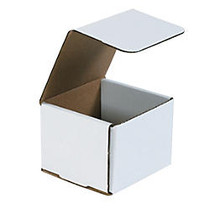 Office Wagon; Brand White Corrugated Mailers, 4 3/8 inch; x 4 3/8 inch; x 3 1/2 inch;, Pack Of 50