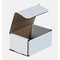 Office Wagon; Brand White Corrugated Mailers, 4 inch; x 3 inch; x 2 inch;, Pack Of 50