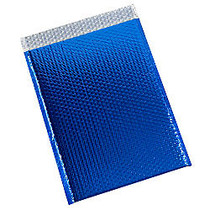 Partners Brand Blue Glamour Bubble Mailers 13 inch; x 17 1/2 inch;, Pack of 100