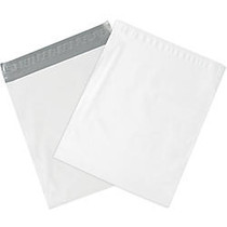 Partners Brand Expansion Poly Mailers, 11 inch;H x 13 inch;W x 4 inch;D, White, Case Of 100