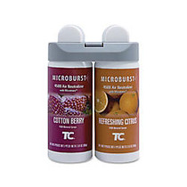 Rubbermaid; Microburst; Duet Refills, Cotton Berry/Refreshing Citrus, Carton Of 4