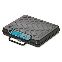 Brecknell Electronic General Purpose Bench Scale - 100 lb / 45 kg Maximum Weight Capacity - Ribbed, Steel - Black
