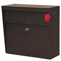 Mail Boss&trade; Metro Mail Wall Mount Locking Mailbox, 14 3/4 inch;H x 15 2/5 inch;W x 7 1/8 inch;D, Bronze