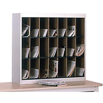 Mayline; Kwik-File Mailflow-To-Go&trade; Vertical Steel Sorter, 21 Fiberboard Pockets, 37 inch;H x 34 3/4 inch;W x 12 3/4 inch;D