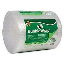 Duck Cushion Wrap - 12 inch; Width x 60 ft Length - 187.5 mil Thickness - Reusable, Lightweight, Water Resistant, Perforated - Nylon - Clear