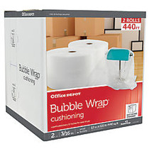 Office Wagon; Brand Bubble Roll, 3/16 inch; Thick, Clear, 12 inch; x 220', Box Of 2 Rolls