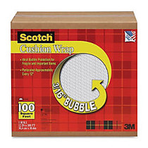 Scotch Cushion Wrap - 12 inch; Width x 100 ft Length - Lightweight, Non-scratching - Nylon - Clear