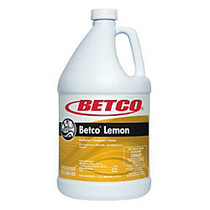 Betco Disinfectant Concentrate, Lemon Scent, 1-Gallon, Pack Of 4