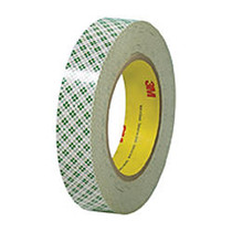 3M; 410M Double Sided Masking Tape, 1 inch; x 36 Yd., Off White, Case Of 3