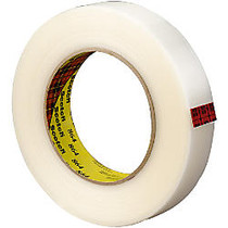 3M; 864 Strapping Tape, 1/2 inch; x 60 Yd., Clear, Case Of 24