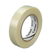 3M; 8934 Strapping Tape, 1 inch; x 60 Yd., Clear, Case Of 12