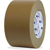 ipg Medium Grade Flatback Tape - 3 inch; Width x 60 yd Length - Synthetic Rubber Backing - 16 / Carton - Brown