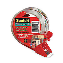Scotch Greener Mailing and Storage Packaging Tape on a Refillable Dispenser - 1.88 inch; Width x 38.20 yd Length - 3 inch; Core - Acrylic Backing - Dispenser Included - Handheld Dispenser - 1 Roll - Clear