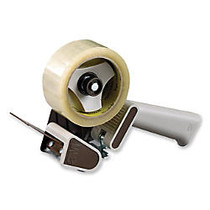 Scotch Pistol-Grip Packaging Tape Dispenser - Holds Total 1 Tape(s) - 3 inch; Core - Refillable - Adjustable Braking Mechanism, Non-retractable Blade - Gray