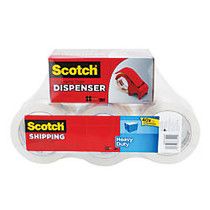 Scotch; 3850 Heavy-Duty Packaging Tape With Dispenser, 1 7/8 inch; x 54.6 Yd., Pack Of 6