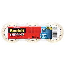 Scotch; 3850 Heavy-Duty Shipping Tape, 1 7/8 inch; x 43 7/10 Yd., Pack Of 3