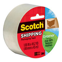 Scotch; 50% Recycled 3750 Commercial Performance Packaging Tape, 1 7/8 inch; x 49.2 Yd., Clear