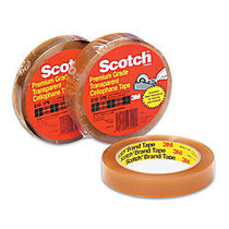 Scotch; 610 Cellophane Tape, 3/4 inch; x 72 Yd., Clear, Case Of 48