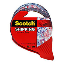 Scotch; Decorative Shipping And Packaging Tape With Dispenser, 2 inch; x 32.8 Yd., Passport