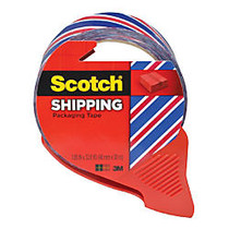 Scotch; Decorative Shipping And Packaging Tape With Dispenser, 2 inch; x 32.8 Yd., Red/Blue Stripe
