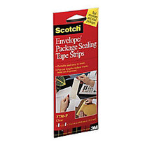 Scotch; Envelope/Package Sealing Tape Strips, 1 7/8 inch; x 6 Yd., Pack Of 50