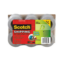 Scotch; High-Performance Packaging Tape, 1.5 inch; Core, 1 7/8 inch; x 25 Yd., Pack Of 6